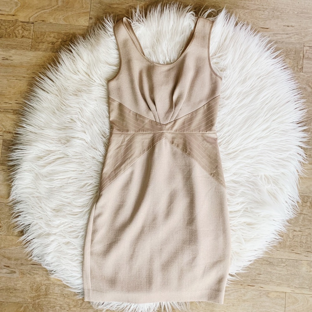 Rachel Zoe || Tan Sheath Dress